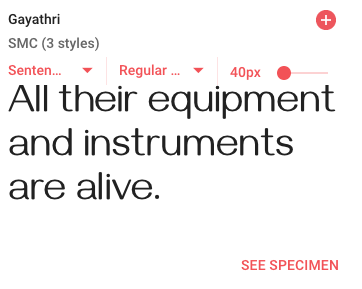 Gayathri Google Font